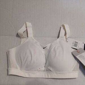 NIKE pro alpha high support bra womens girls SMALL white SAMPLE